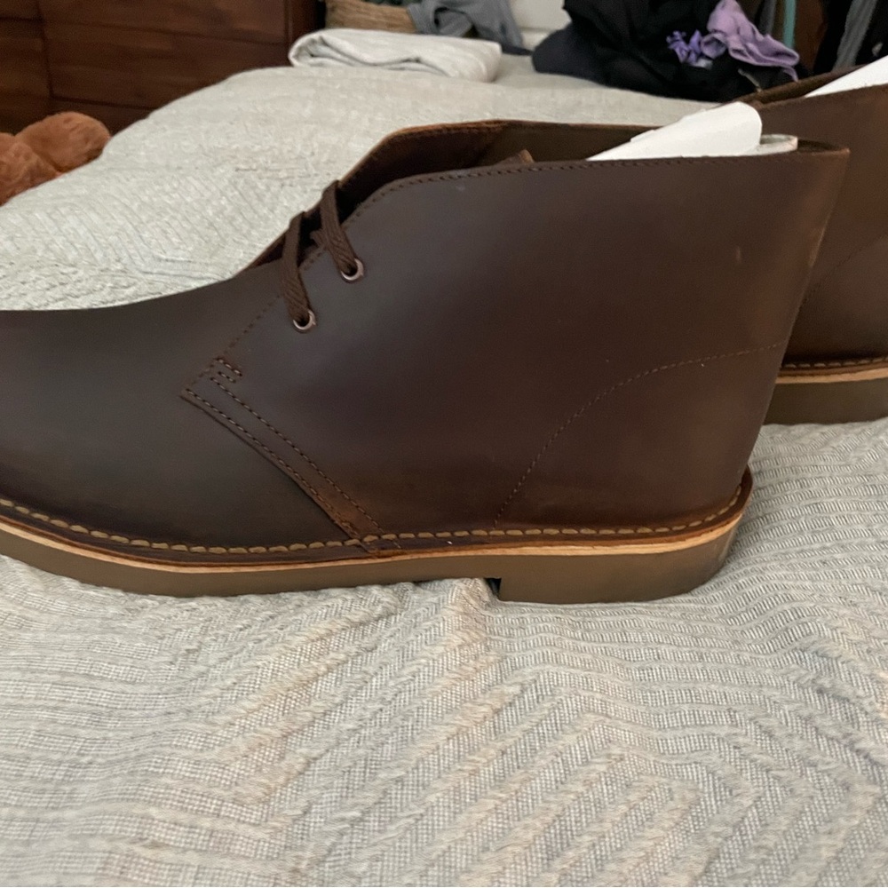 Clarks Dark Brown Chukka Boots